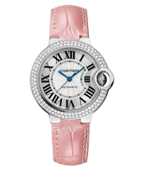 Cartier Ballon Bleu  Automatic Women's Watch, 18K White Gold, Silver Dial, WE902037
