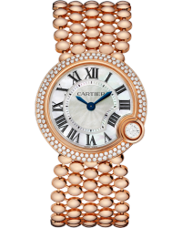Cartier Ballon Blanc  Quartz Women's Watch, 18K Rose Gold, Mother Of Pearl Dial, WE902071