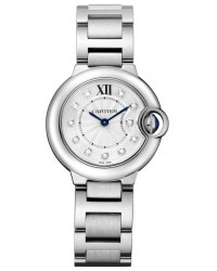 Cartier Ballon Bleu  Quartz Women's Watch, Stainless Steel, Silver Dial, WE902073
