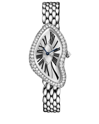 Cartier Crash  Automatic Women's Watch, 18K White Gold, Silver Dial, WL420051