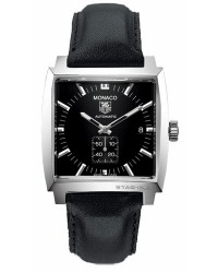 Tag Heuer Monaco  Automatic Men's Watch, Stainless Steel, Black Dial, WW2110.FC6171
