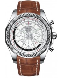 Breitling Bentley B05 Unitime  Chronograph Automatic Men's Watch, Stainless Steel, White Dial, AB0521U0.A768.755P