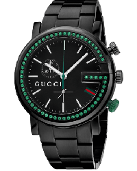 Gucci G-Chrono  Chronograph Quartz Men's Watch, PVD Black Steel, Black Dial, YA101349