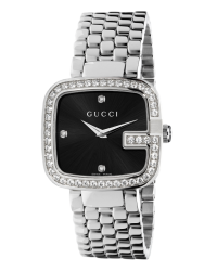 Gucci G-Gucci  Quartz Women's Watch, Stainless Steel, Black Dial, YA125412