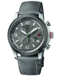 Gucci G-Timeless  Chronograph Quartz Men's Watch, Stainless Steel, Grey Dial, YA126242