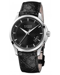 Gucci G-Timeless  Automatic Men's Watch, Stainless Steel, Black Dial, YA126413