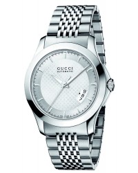 Gucci G-Timeless  Automatic Men's Watch, Stainless Steel, Silver Dial, YA126417