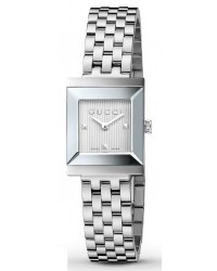 Gucci G-Frame  Quartz Women's Watch, Stainless Steel, Silver Dial, YA128402