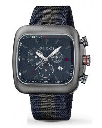 Gucci Gucci Coupe  Chronograph Quartz Men's Watch, Stainless Steel, Blue Dial, YA131203