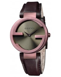 Gucci Interlocking  Quartz Women's Watch, PVD, Brown Dial, YA133309