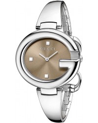 Gucci Guccissima  Quartz Women's Watch, Stainless Steel, Brown Dial, YA134302