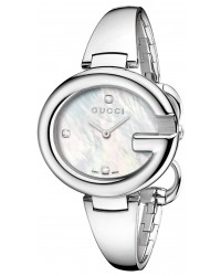 Gucci Guccissima  Quartz Women's Watch, Stainless Steel, Mother Of Pearl Dial, YA134303
