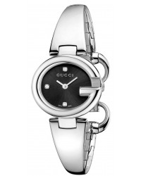 Gucci Guccissima  Quartz Women's Watch, Stainless Steel, Black Dial, YA134505