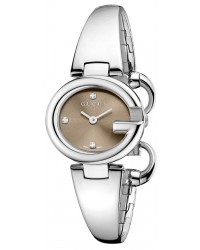 Gucci Guccissima  Quartz Women's Watch, Stainless Steel, Brown Dial, YA134506