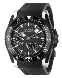 Gucci Gucci Drive  Automatic Men's Watch, Stainless Steel, Black Dial, YA136201