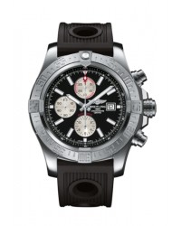 Breitling Super Avenger II  Chronograph Automatic Men's Watch, Stainless Steel, Black Dial, A1337111.BC29.201S
