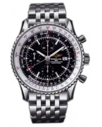 Breitling Navitimer World  Chronograph Automatic Men's Watch, Stainless Steel, Black Dial, A2432212.B726.443A