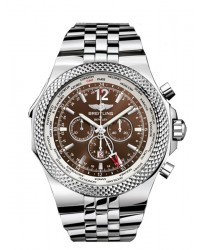 Breitling Bentley GMT  Chronograph Automatic XL Men's Watch, Stainless Steel, Brown Dial, A4736212.Q554.998A