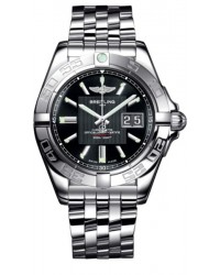 Breitling Galactic  Automatic Men's Watch, Stainless Steel, Black Dial, A49350L2.BA07.366A