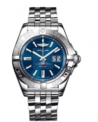 Breitling Galactic  Automatic Men's Watch, Stainless Steel, Blue Dial, A49350L2.C806.366A