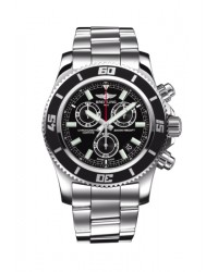 Breitling Superocean  Chronograph Quartz Men's Watch, Stainless Steel, Black Dial, A73310A8.BB73.160A