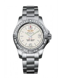 Breitling Colt  Super-Quartz Women's Watch, Stainless Steel, Silver Dial, A7738853.G793.175A