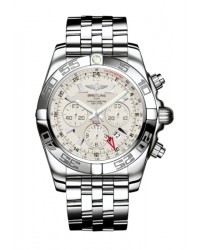 Breitling Chronomat GMT  Chronograph Automatic Men's Watch, Stainless Steel, Silver Dial, AB041012.G719.383A