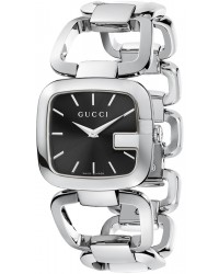 Gucci G-Gucci  Quartz Women's Watch, Stainless Steel, Black Dial, YA125407