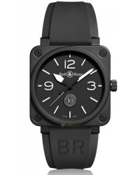 Bell & Ross Aviation BR01  Automatic Men's Watch, Ceramic, Black Dial, BR0192-10TH-CE