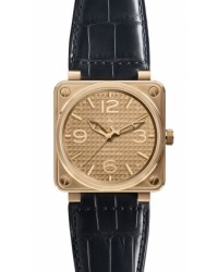 Bell & Ross Aviation BR01  Automatic Men's Watch, 18K Rose Gold, Gold Dial, BR0192-GOLD_INGOT