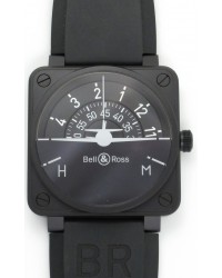 Bell & Ross Aviation BR01  Automatic Men's Watch, PVD, Black Dial, BR0192-Turncoor