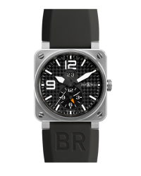 Bell & Ross   Automatic Men's Watch, Titanium, Black Dial, BR03-51GMT
