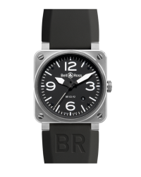 Bell & Ross   Automatic Men's Watch, Stainless Steel, Black Dial, BR0392-BL-ST