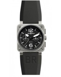 Bell & Ross   Automatic Men's Watch, Stainless Steel, Black Dial, BR0394-bl-st