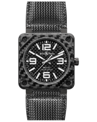 Bell & Ross Aviation BR01 Limited Edition  Automatic Men's Watch, Carbon Fiber, Black Dial, BR0192-CA FIBER