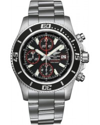 Breitling Superocean Chronograph II  Chronograph Automatic Men's Watch, Stainless Steel, Black Dial, A1334102.BA81.162A