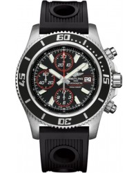 Breitling Superocean Chronograph II  Chronograph Automatic Men's Watch, Stainless Steel, Black Dial, A1334102.BA81.200S