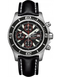 Breitling Superocean Chronograph II  Chronograph Automatic Men's Watch, Stainless Steel, Black Dial, A1334102.BA81.435X