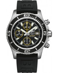 Breitling Superocean Chronograph II  Chronograph Automatic Men's Watch, Stainless Steel, Black Dial, A1334102.BA82.152S