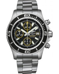 Breitling Superocean Chronograph II  Chronograph Automatic Men's Watch, Stainless Steel, Black Dial, A1334102.BA82.162A