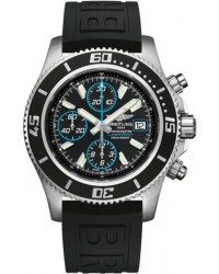 Breitling Superocean Chronograph II  Chronograph Automatic Men's Watch, Stainless Steel, Black Dial, A1334102.BA83.152S