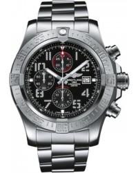 Breitling Super Avenger II  Chronograph Automatic Men's Watch, Stainless Steel, Black Dial, A1337111.BC28.168A
