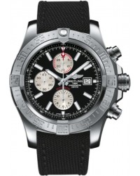 Breitling Super Avenger II  Chronograph Automatic Men's Watch, Stainless Steel, Black Dial, A1337111.BC29.104W
