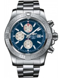 Breitling Super Avenger II  Chronograph Automatic Men's Watch, Stainless Steel, Blue Dial, A1337111.C871.168A