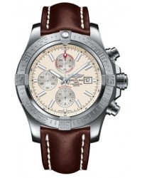 Breitling Super Avenger II  Chronograph Automatic Men's Watch, Stainless Steel, Silver Dial, A1337111.G779.443X