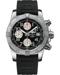Breitling Avenger II  Chronograph Automatic Men's Watch, Stainless Steel, Black Dial, A1338111.BC33.152S
