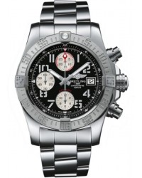 Breitling Avenger II  Chronograph Automatic Men's Watch, Stainless Steel, Black Dial, A1338111.BC33.170A