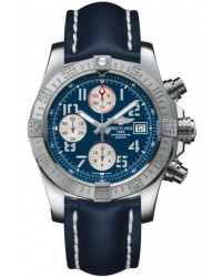 Breitling Avenger II  Chronograph Automatic Men's Watch, Stainless Steel, Blue Dial, A1338111.C870.105X