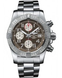 Breitling Avenger II  Chronograph Automatic Men's Watch, Stainless Steel, Brown Dial, A1338111.F564.170A