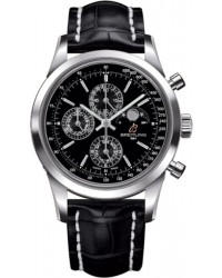 Breitling Transocean Chronograph 1461  Chronograph Automatic Men's Watch, Stainless Steel, Black Dial, A1931012.BB68.744P